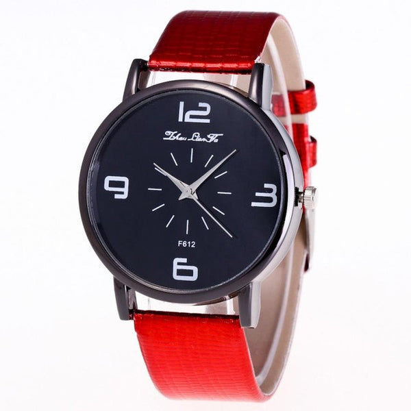 Luxury Brand 2017 Fashion number Parten Women Quartz Wrist Watch Leather Band Casual Dress Watch relogios de pulso feminino