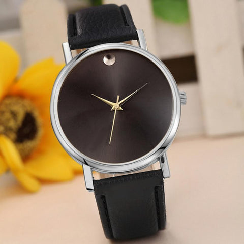 2017 Women Watches Bracelet PU Leather Simple Casual Quartz Wrist Watch Ladies Quartz-Watch For Women reloj mujer #519