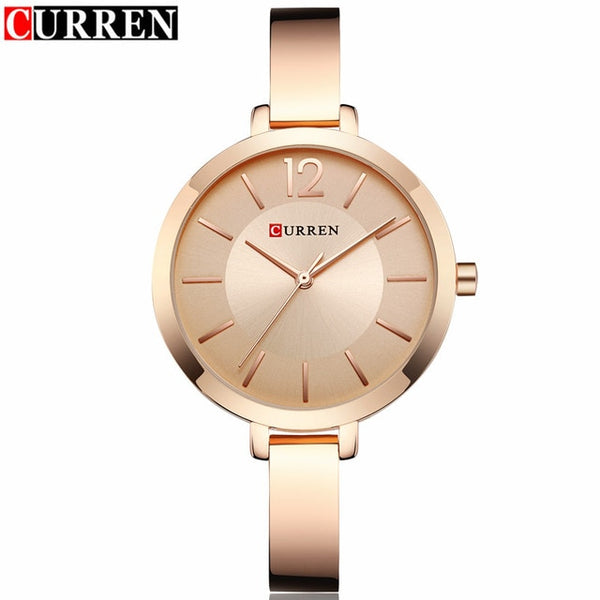 Fashion Quartz Watch Women Luxury brand Steel Bracelet Ladies Quartz-Watch Curren Dress Wristwatch Clock Female relojes Mujer