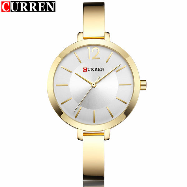 Fashion Quartz Watch Women Luxury brand Steel Bracelet Ladies Quartz-Watch Curren Dress Wristwatch Clock Female relojes Mujer