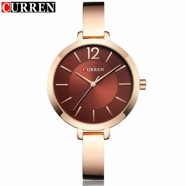 Fashion Quartz Watch Women Luxury brand Steel Bracelet Ladies Quartz-Watch Curren Dress Wristwatch Clock Female relojes Mujer