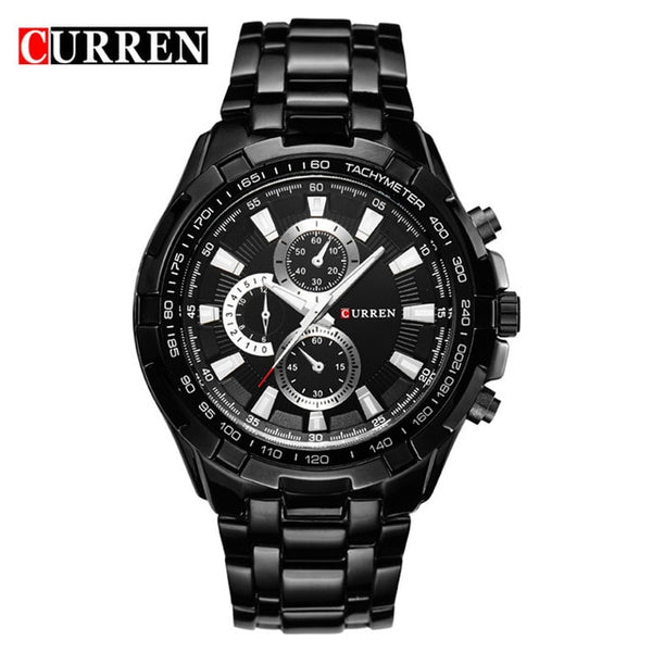 2018 Top Brand Luxury full steel Watch Men Business Casual quartz Wrist Watches Military Wristwatch waterproof Relogio SALE New