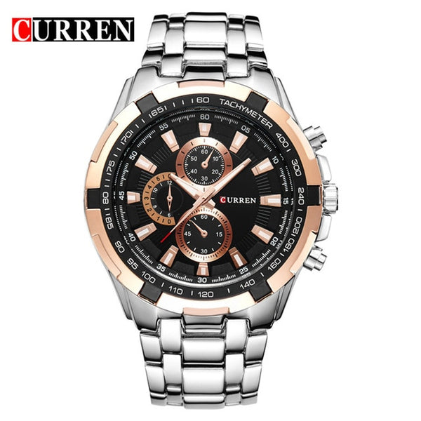 2018 Top Brand Luxury full steel Watch Men Business Casual quartz Wrist Watches Military Wristwatch waterproof Relogio SALE New