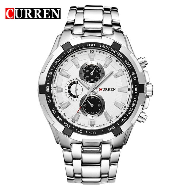 2018 Top Brand Luxury full steel Watch Men Business Casual quartz Wrist Watches Military Wristwatch waterproof Relogio SALE New