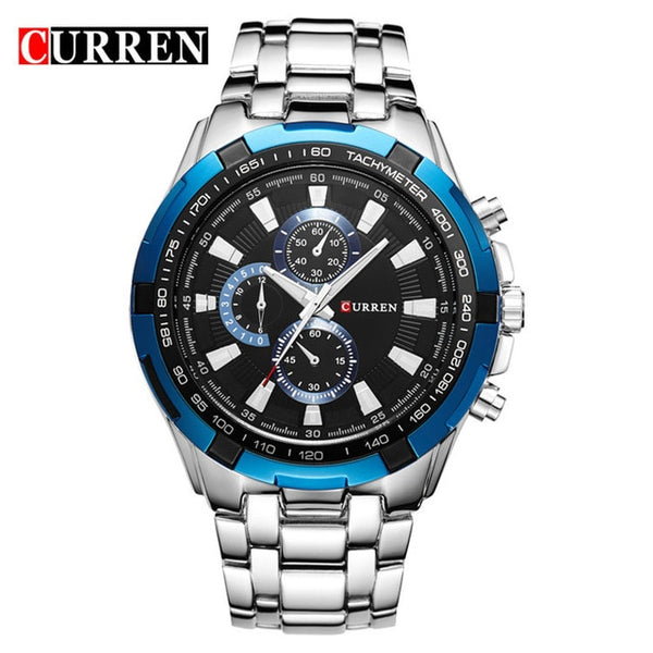 2018 Top Brand Luxury full steel Watch Men Business Casual quartz Wrist Watches Military Wristwatch waterproof Relogio SALE New